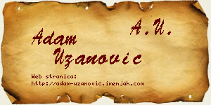 Adam Uzanović vizit kartica